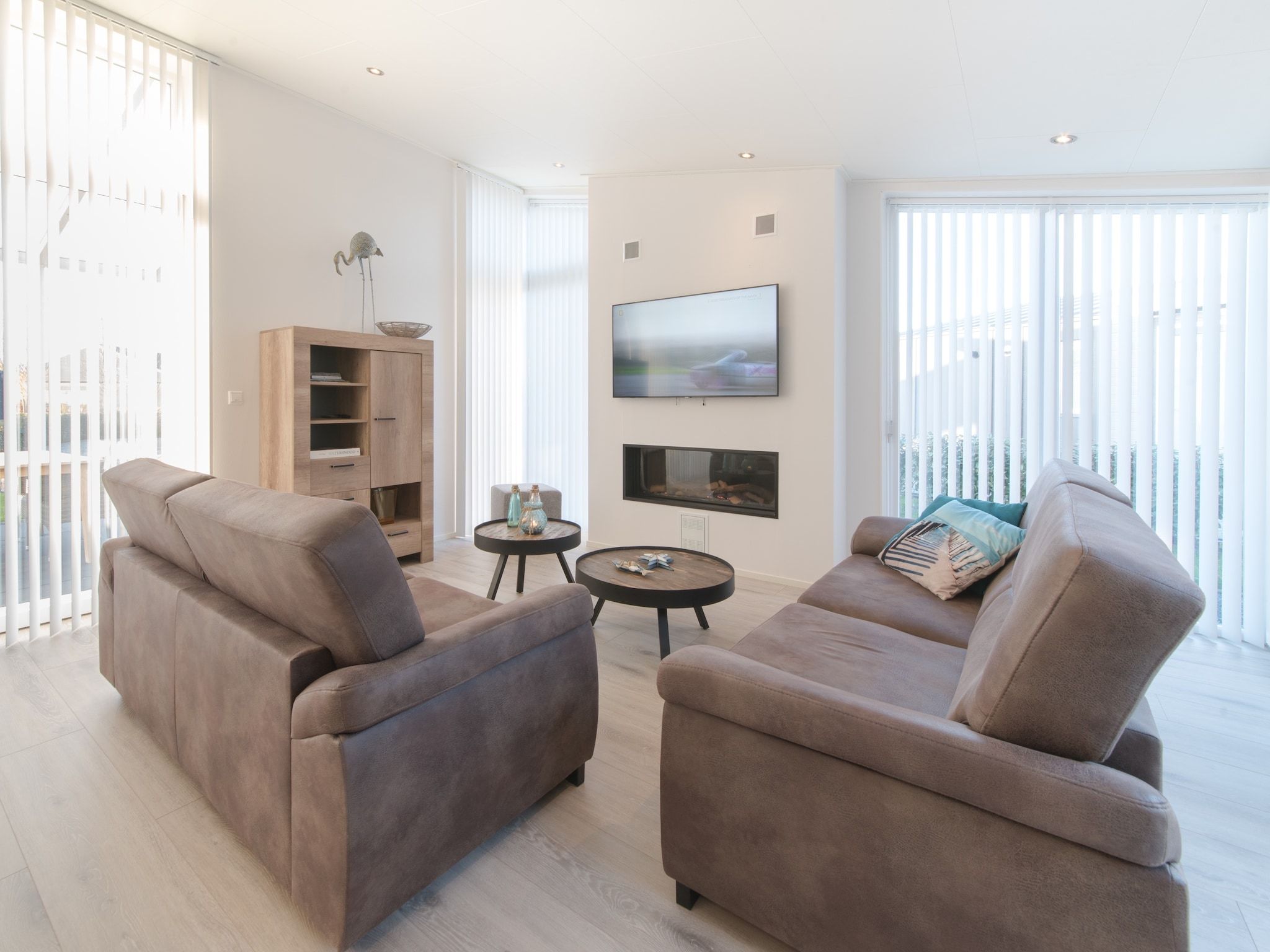 De woonkamer van Water Resort Oosterschelde 103 in Wemeldinge
