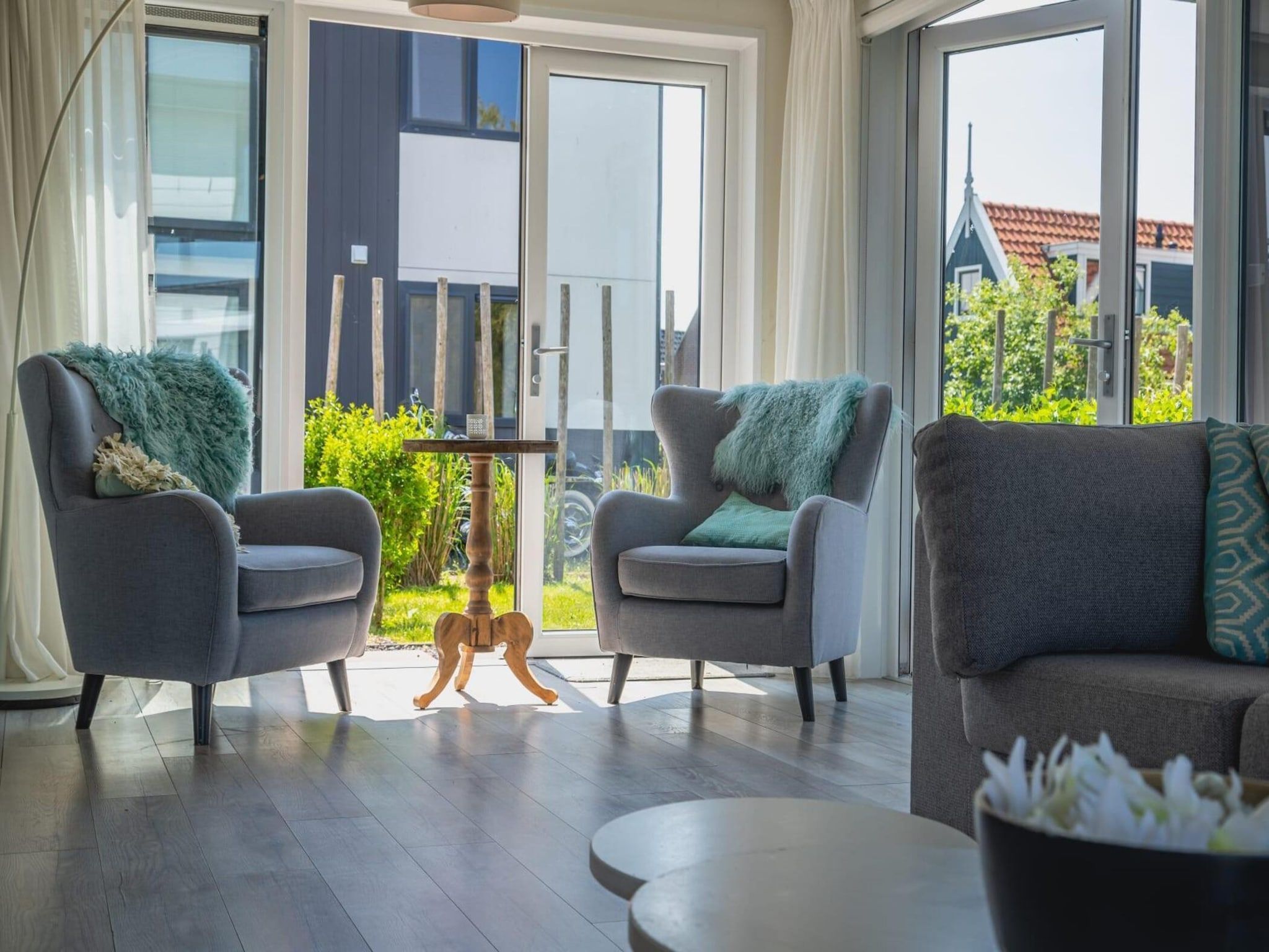 De woonkamer van Beemsterdijk met Sauna  10 personen in West-Graftdijk