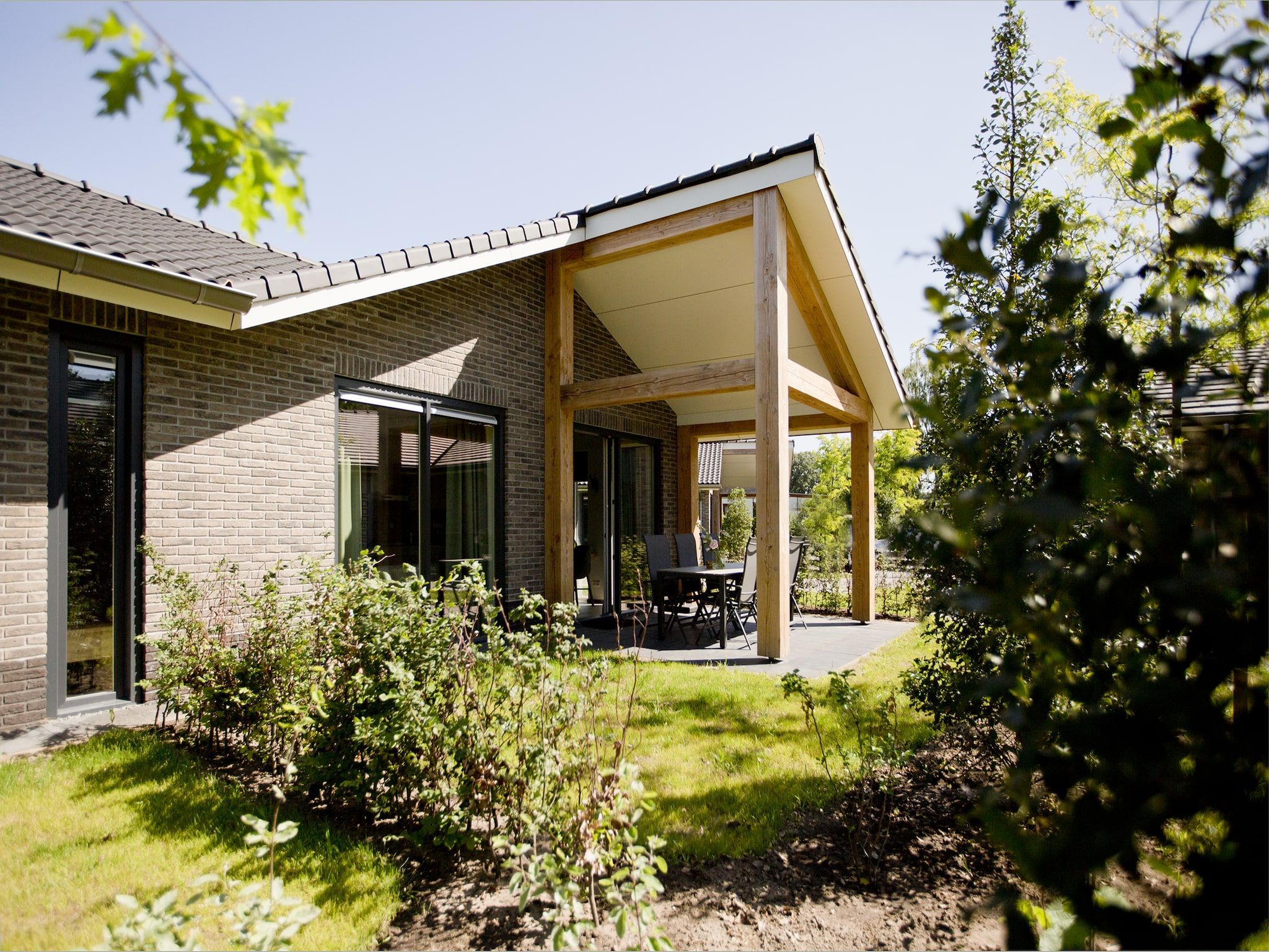 De buitenkant van Landgoed De IJsvogel 8 in Voorthuizen