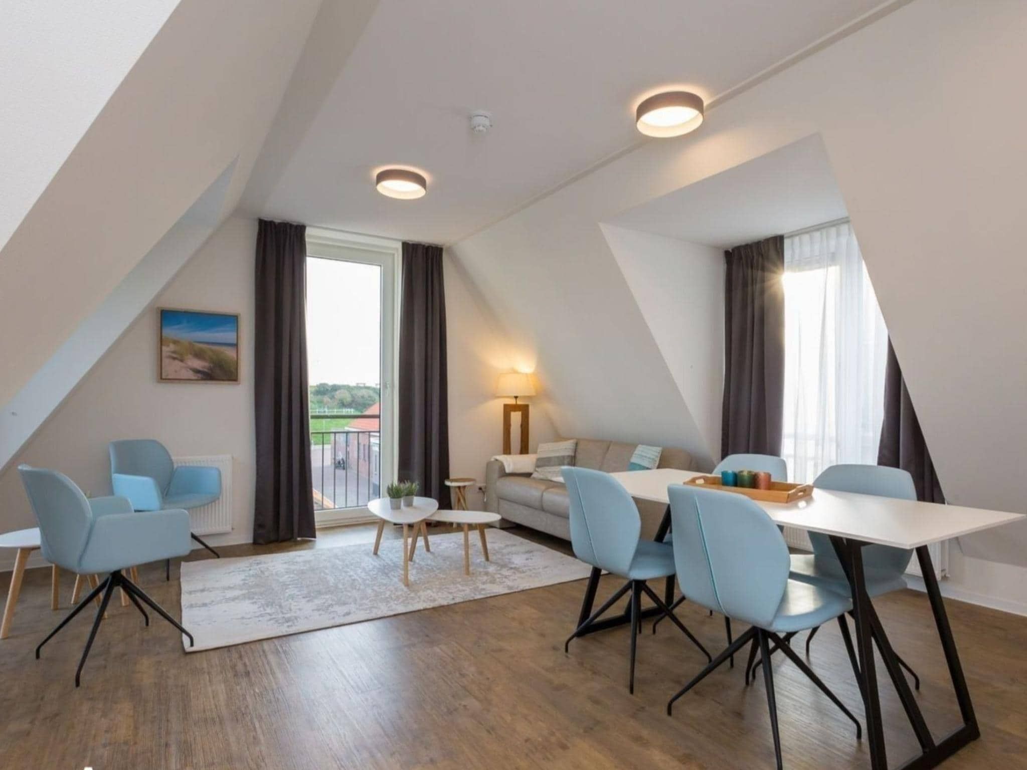 De eetkamer van Aparthotel Zoutelande - 6 pers luxe appartement huisdier in Zoutelande