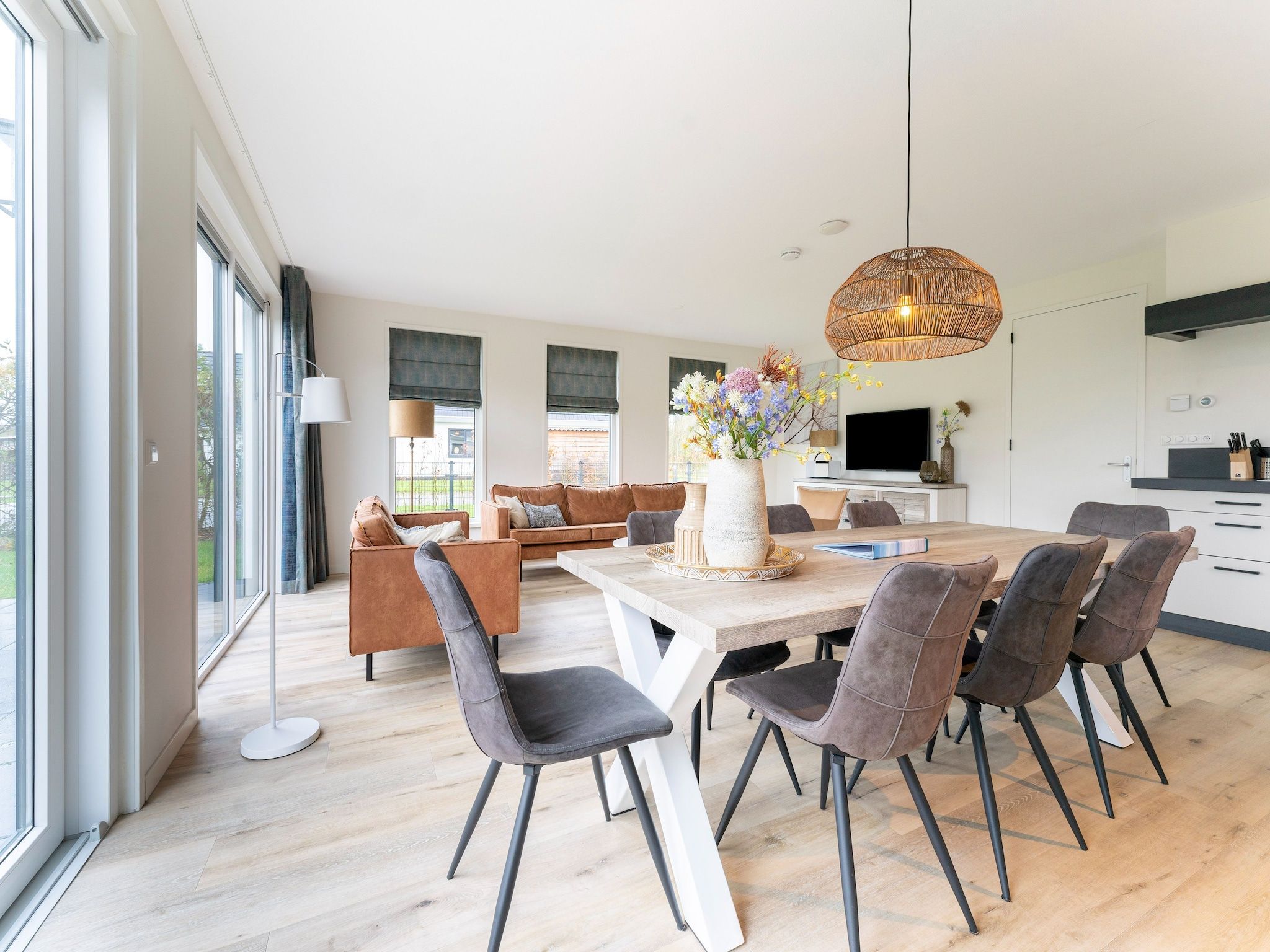 De woonkamer van So What 21 in De Koog Texel