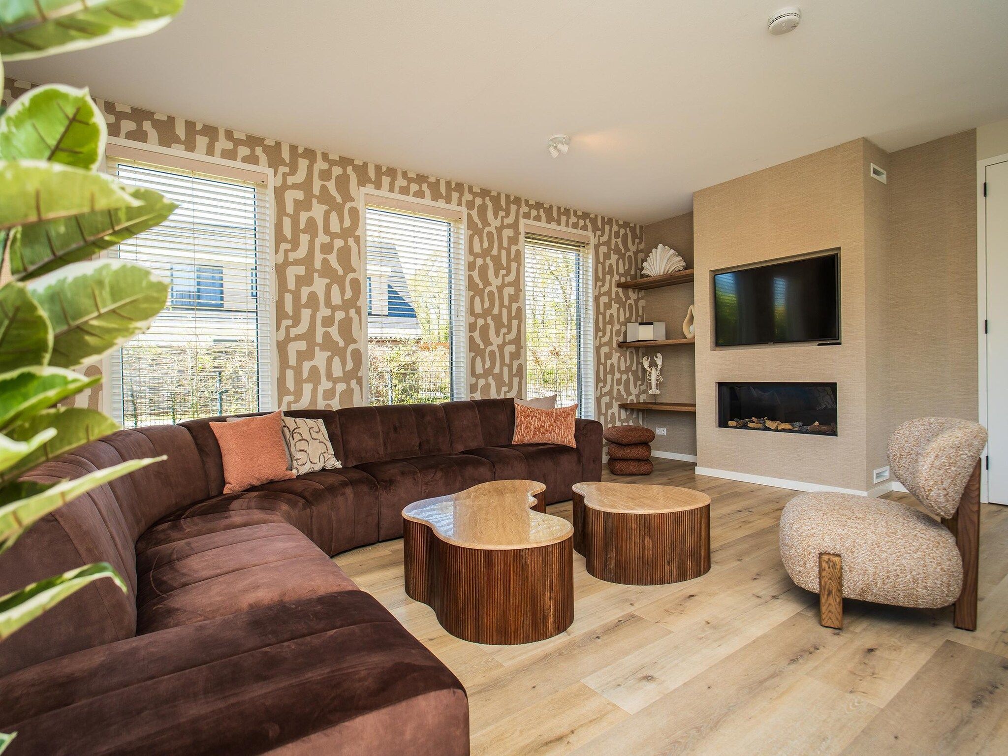 De woonkamer van So What 21 in De Koog Texel