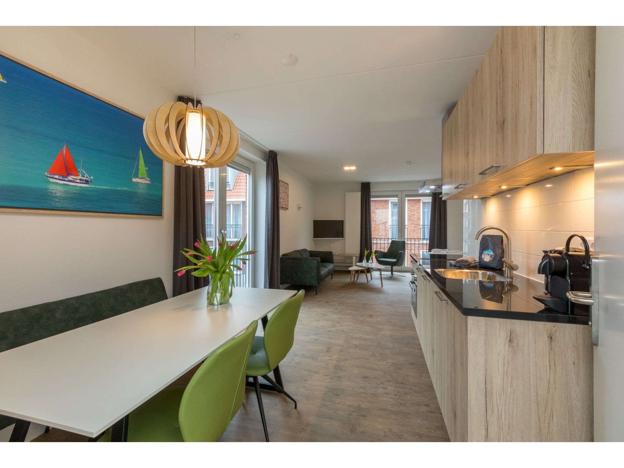 De keuken van Aparthotel Zoutelande - 2 pers luxe studio plus in Zoutelande