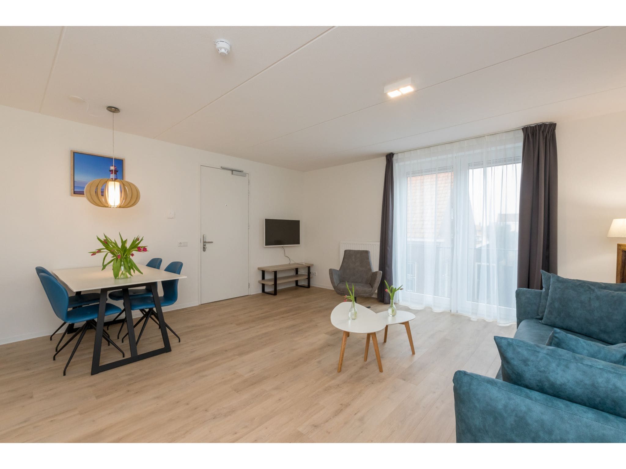 De woonkamer van Aparthotel Zoutelande - Luxe 3-persoons appartement in Zoutelande