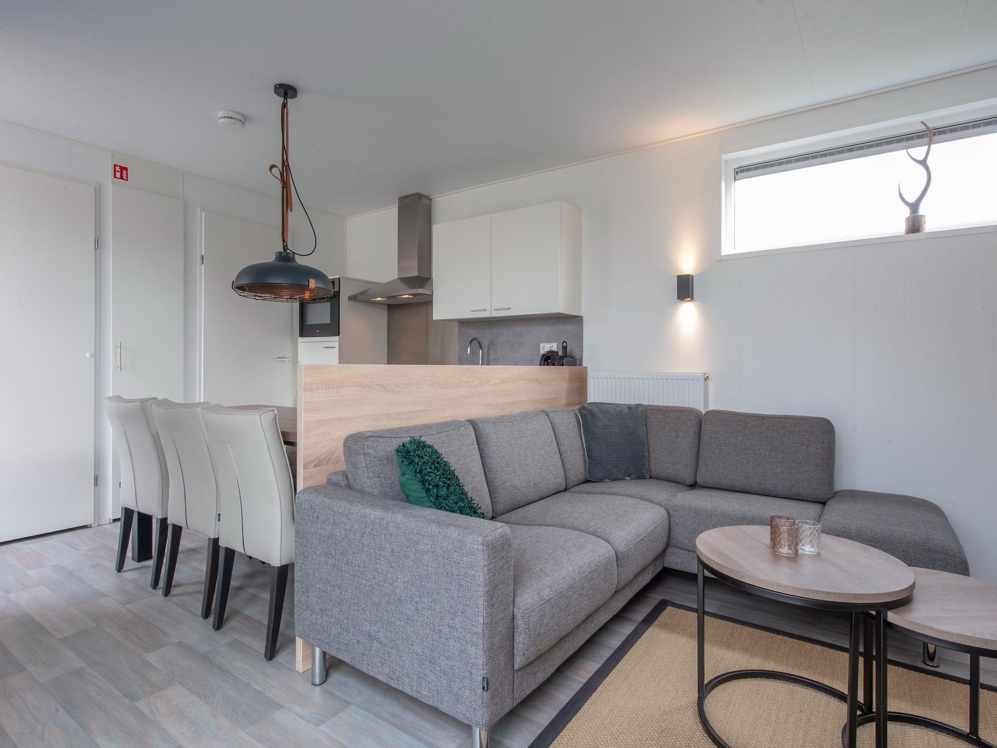 De woonkamer van Beach Resort Nieuwvliet-Bad 13 in Nieuwvliet-Bad