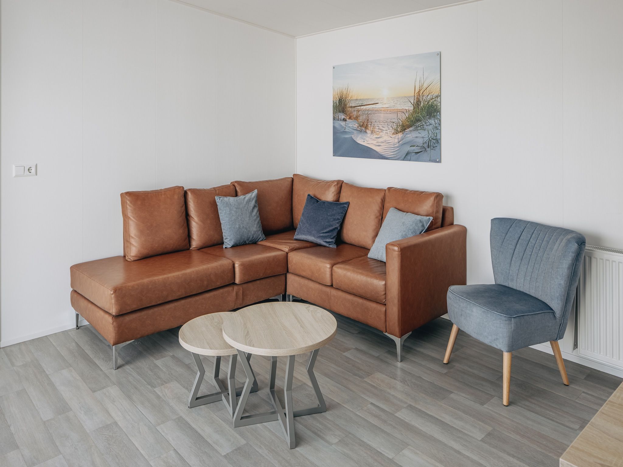De woonkamer van Vakantiepark Hof Domburg 19 in Domburg