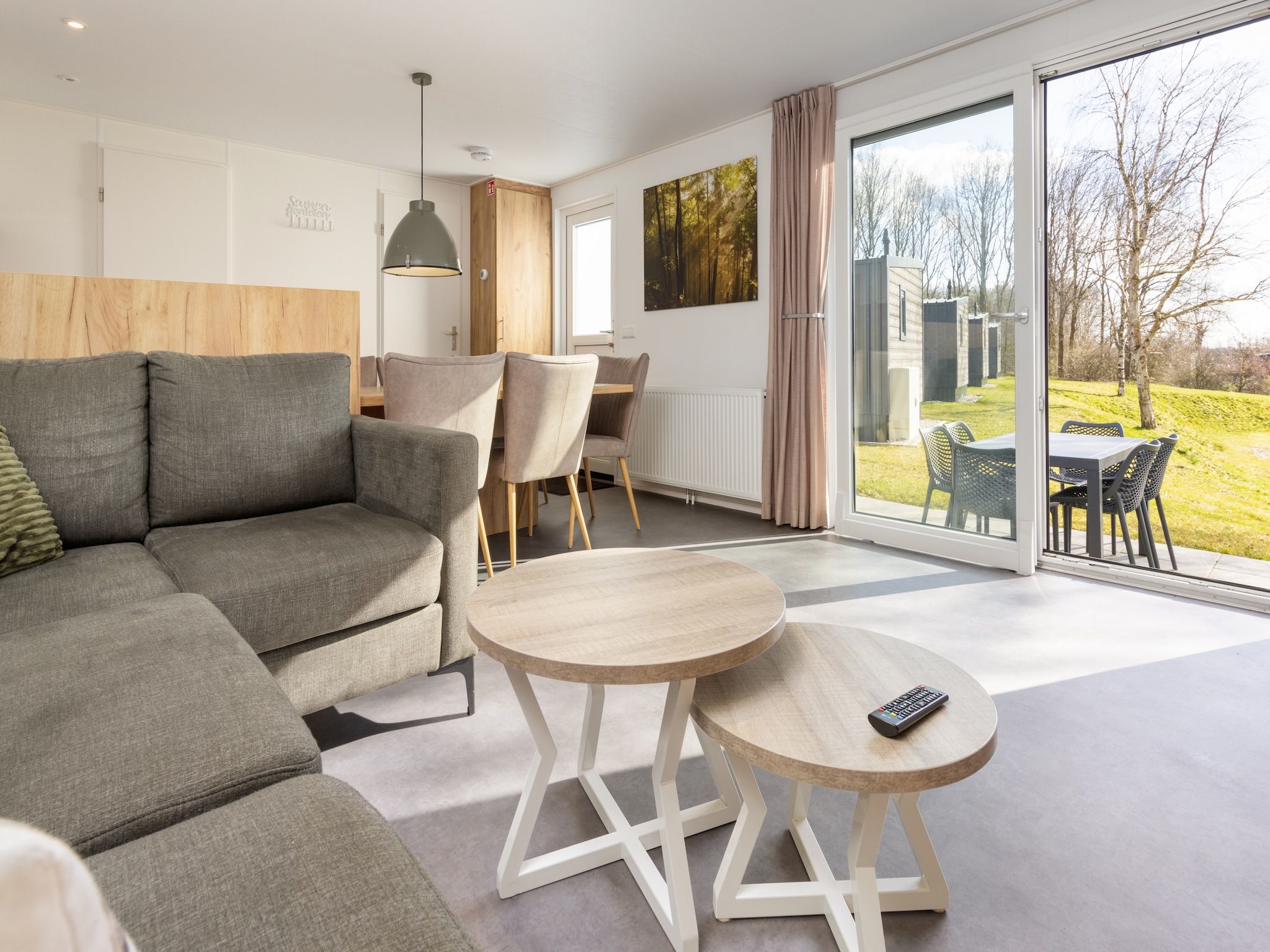 De woonkamer van Hunzepark 13 in Gasselternijveen