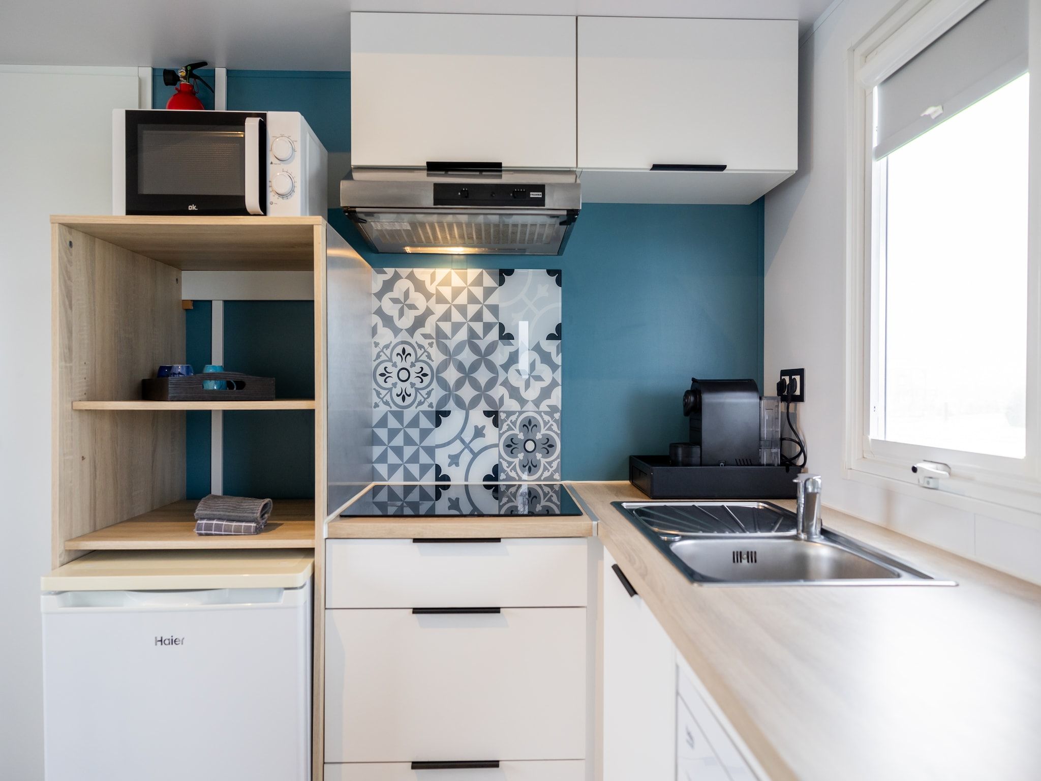 De keuken van Chalet Grytsje in De Veenhoop