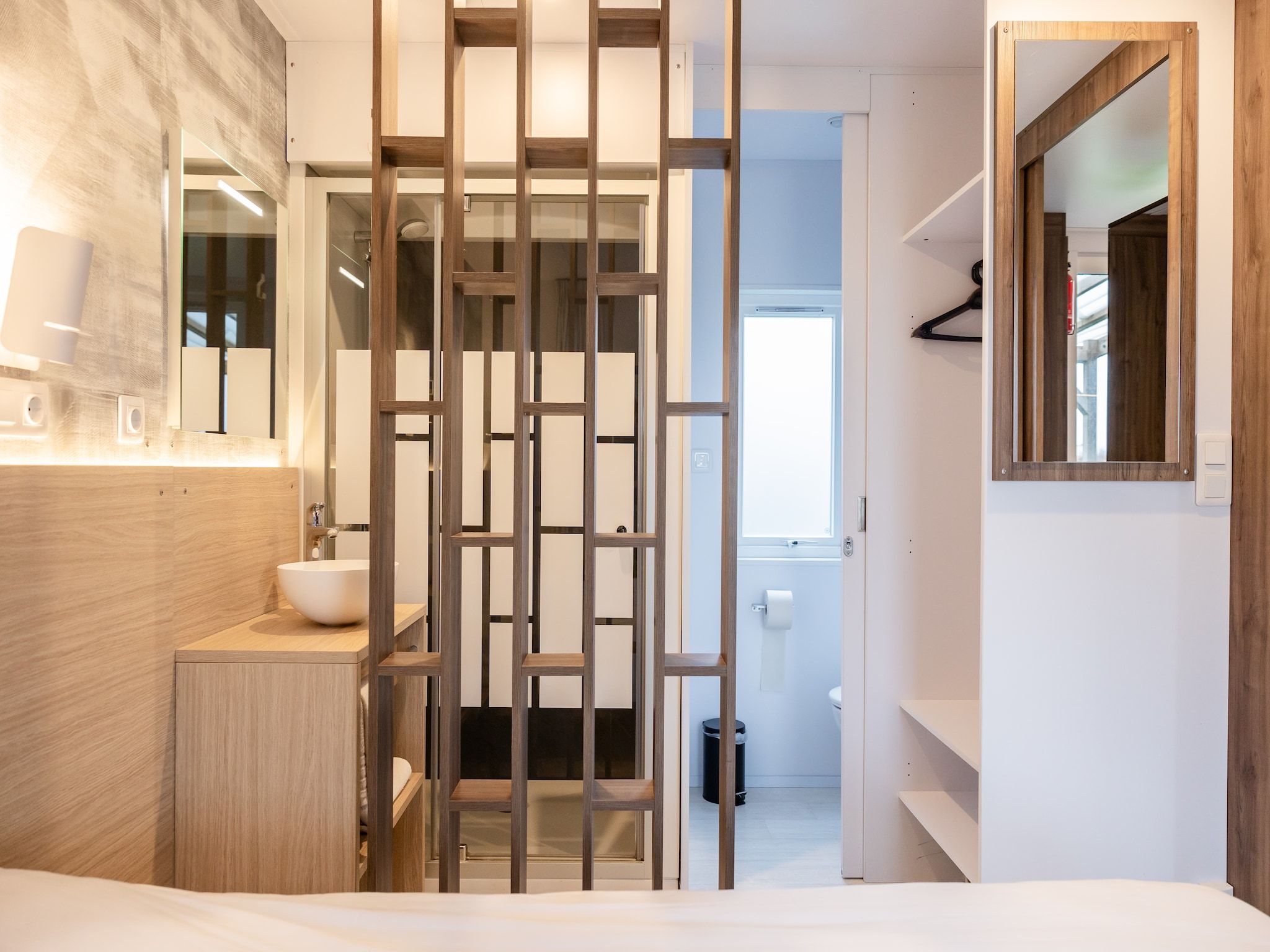 De badkamer van Chalet Klaske in De Veenhoop