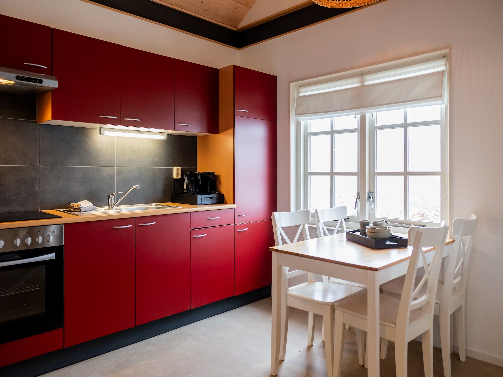De keuken van Chalet Famke in De Veenhoop