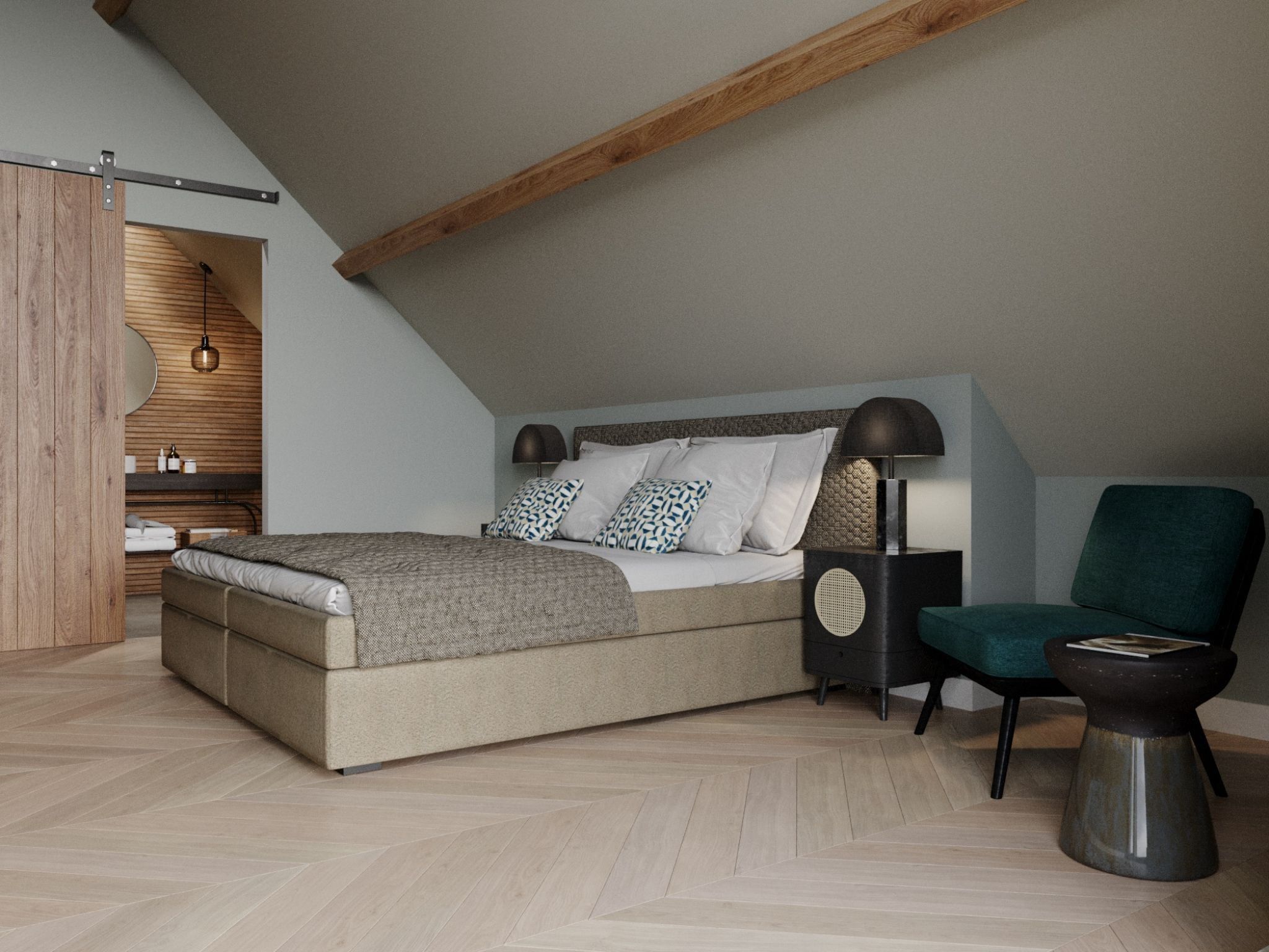 Een slaapkamer van Buytenveldt H4 in De Cocksdorp Texel