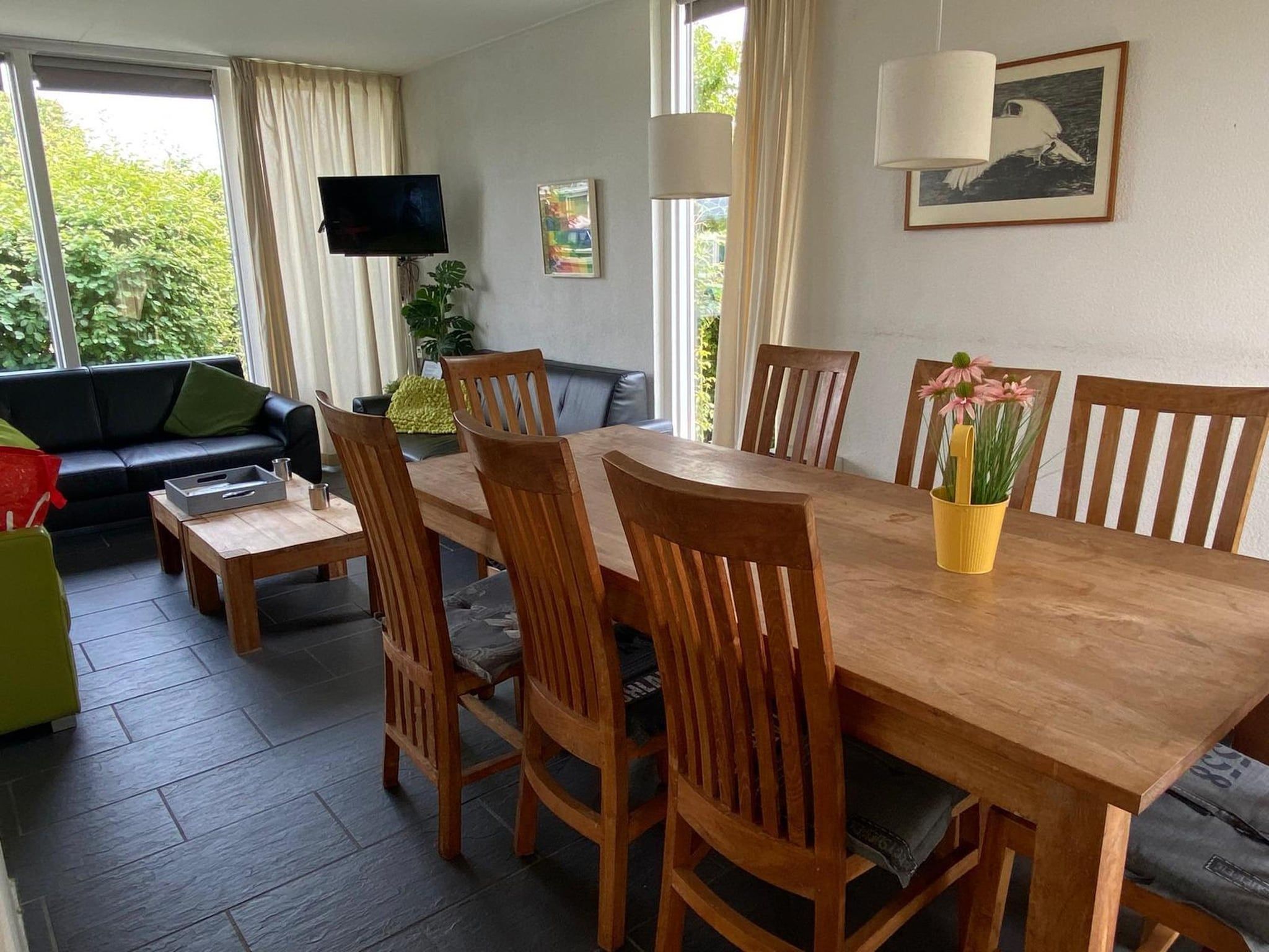 De eetkamer van Scharsterlaan 9 in Boornzwaag