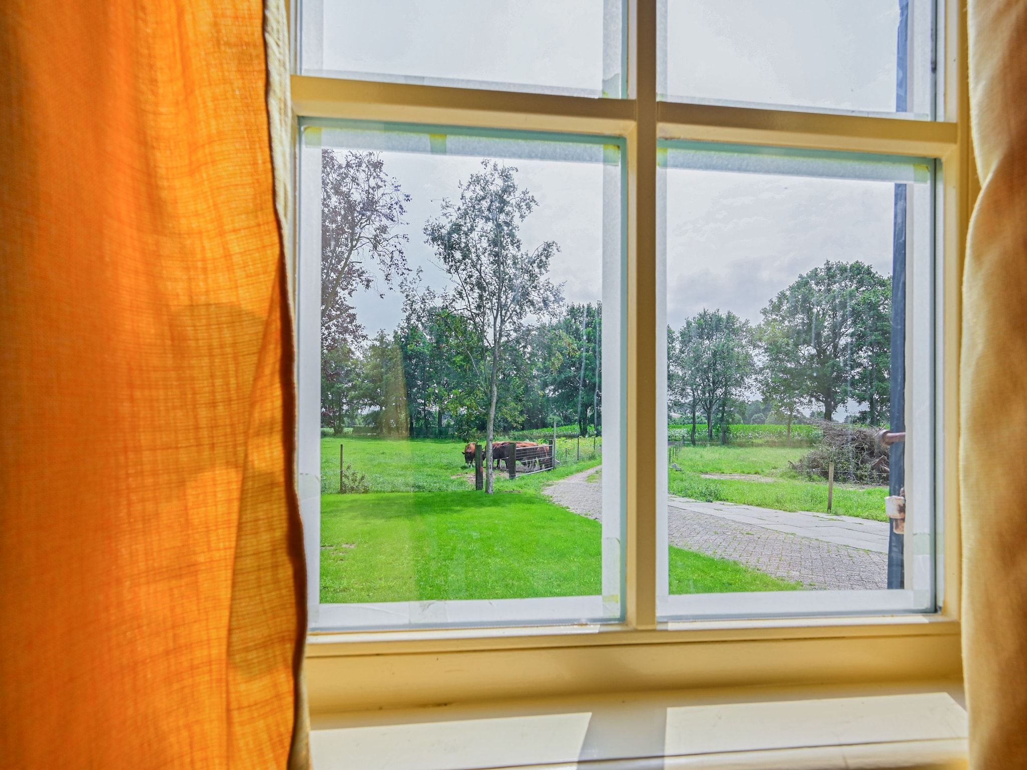 Het uitzicht vanaf Welskerveen 5 in De Heurne