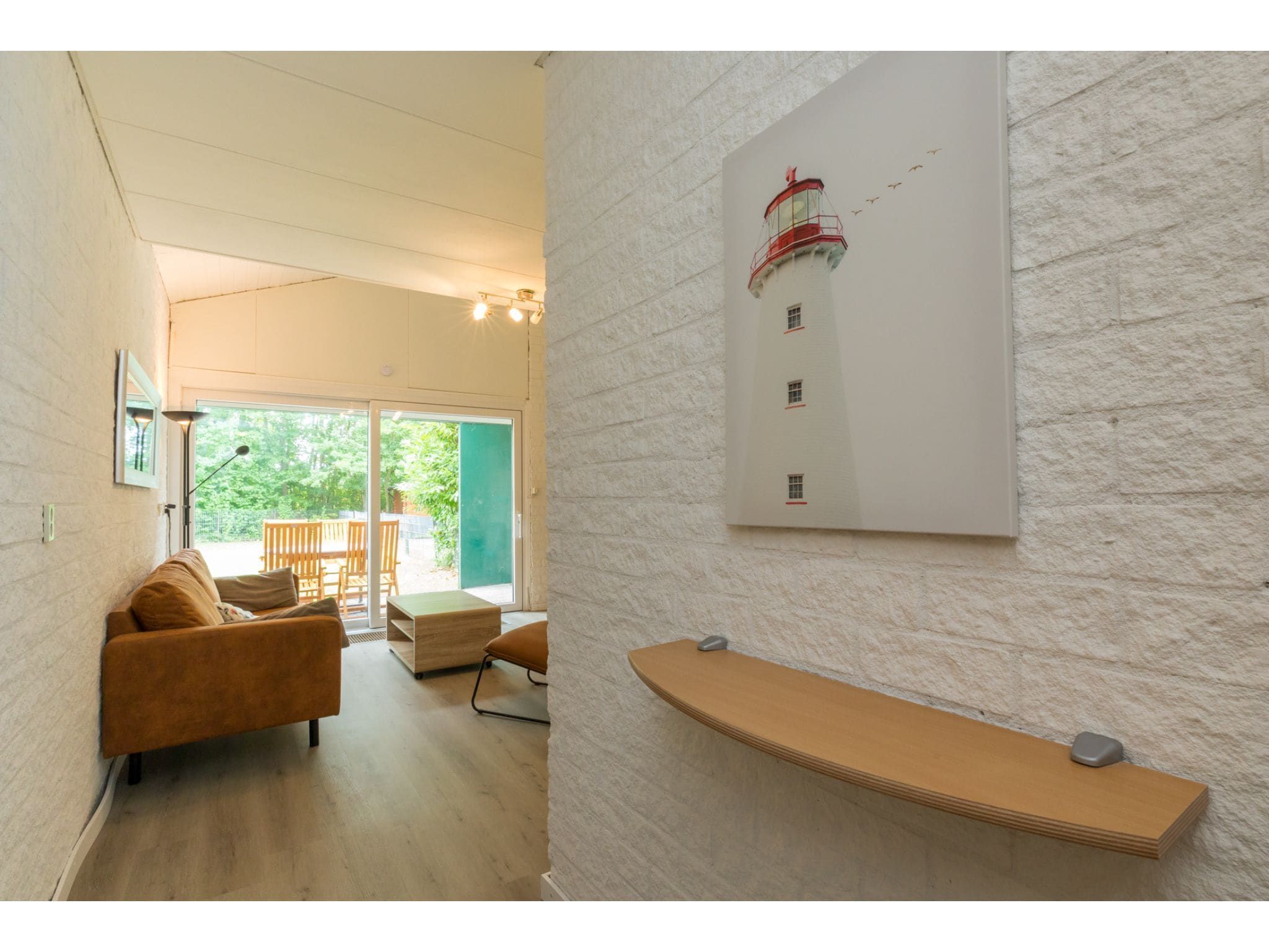 De woonkamer van Smallengange 45 in Kortgene
