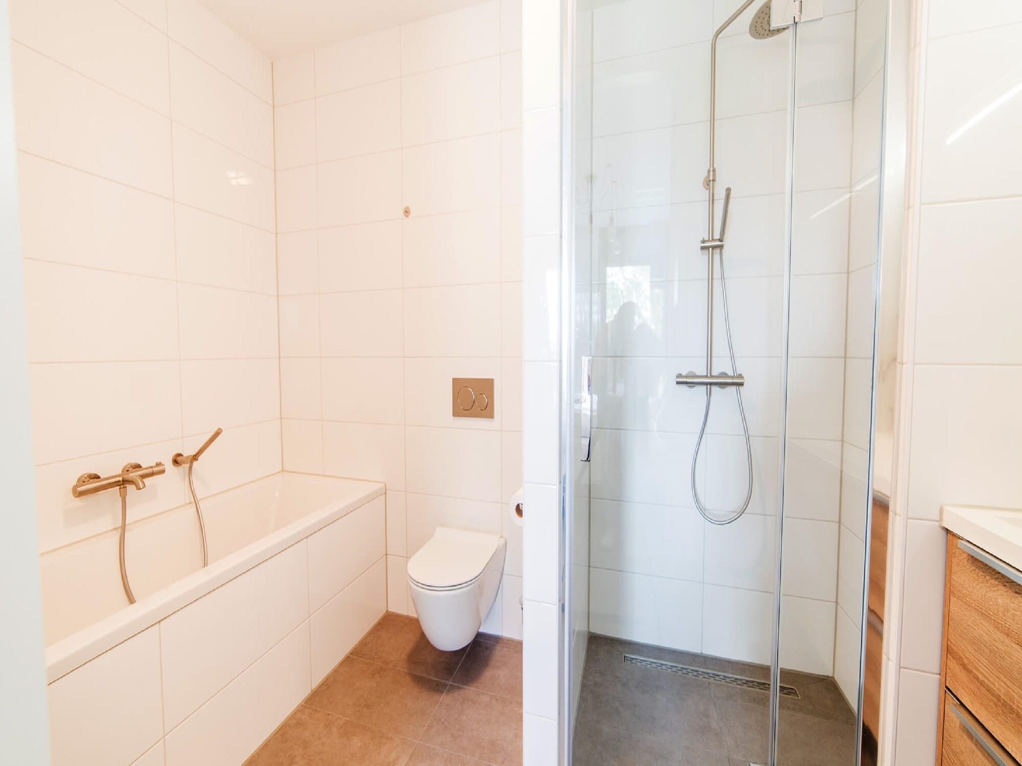 De badkamer van Resort Maastricht 28 in Maastricht