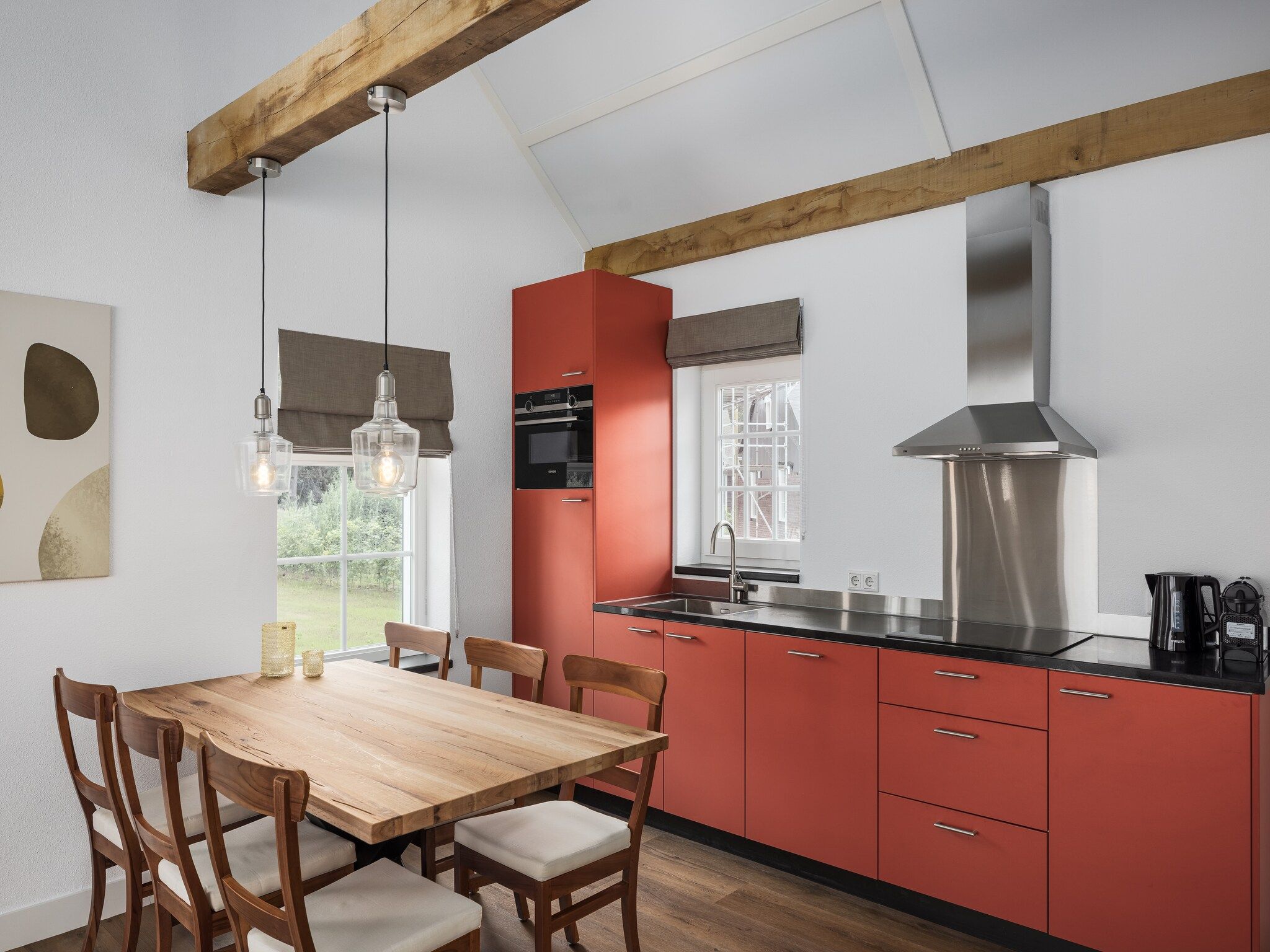 De keuken van Vakantiepark De Heihorsten 1 in Someren