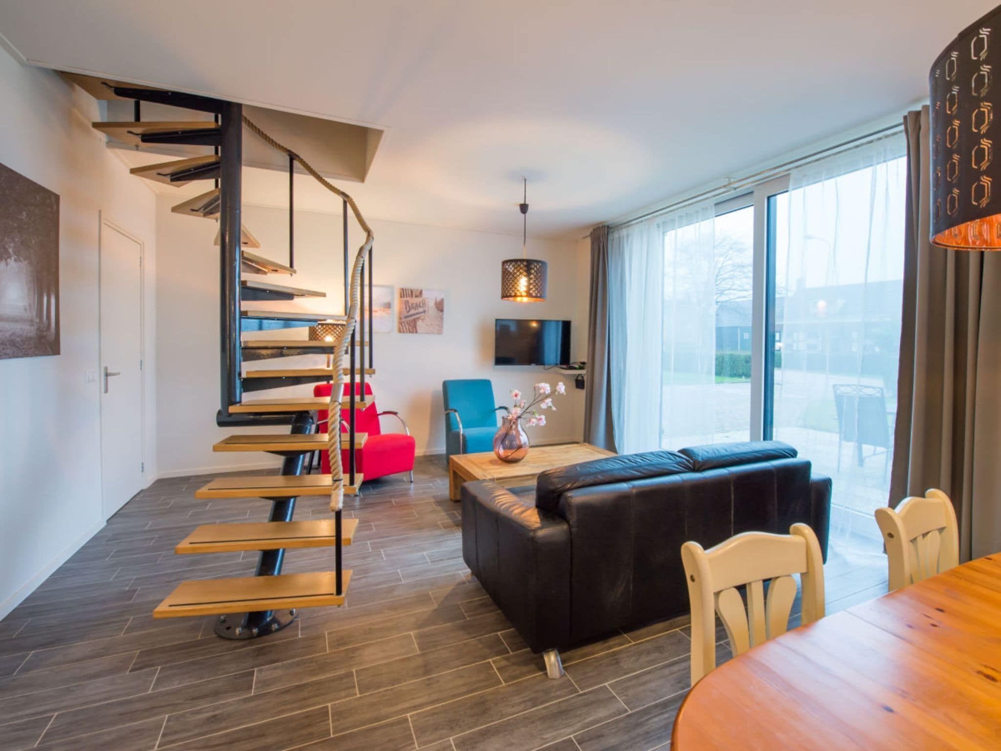 De woonkamer van Zoutelandseweg 2 Biggekerke in Biggekerke