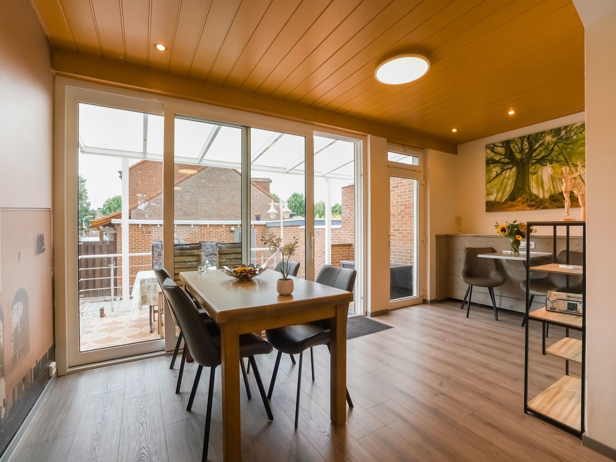 De eetkamer van Vakantiewoning De Linge in Kerkrade
