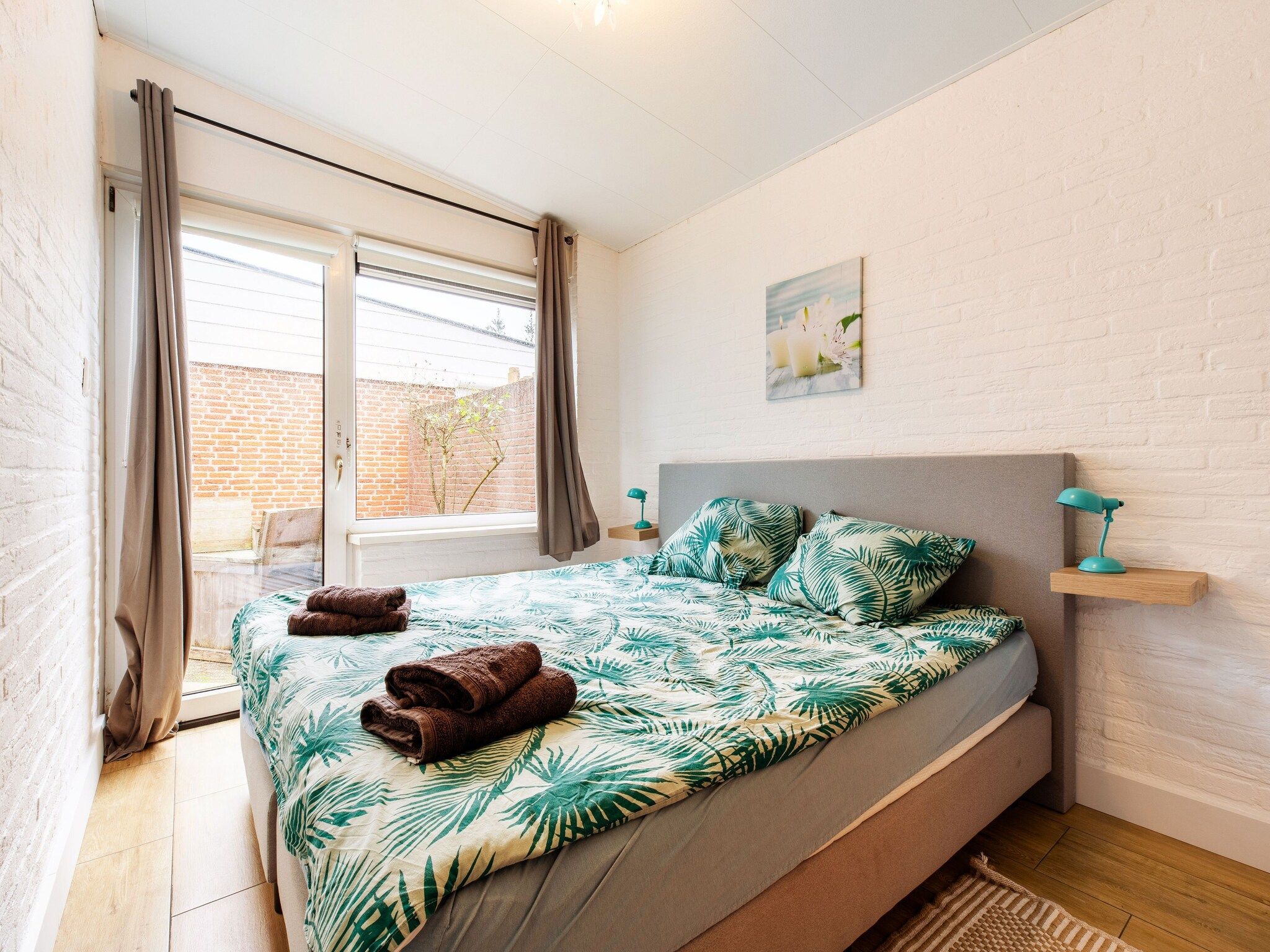 Een slaapkamer van De Tulp in Noordwijkerhout