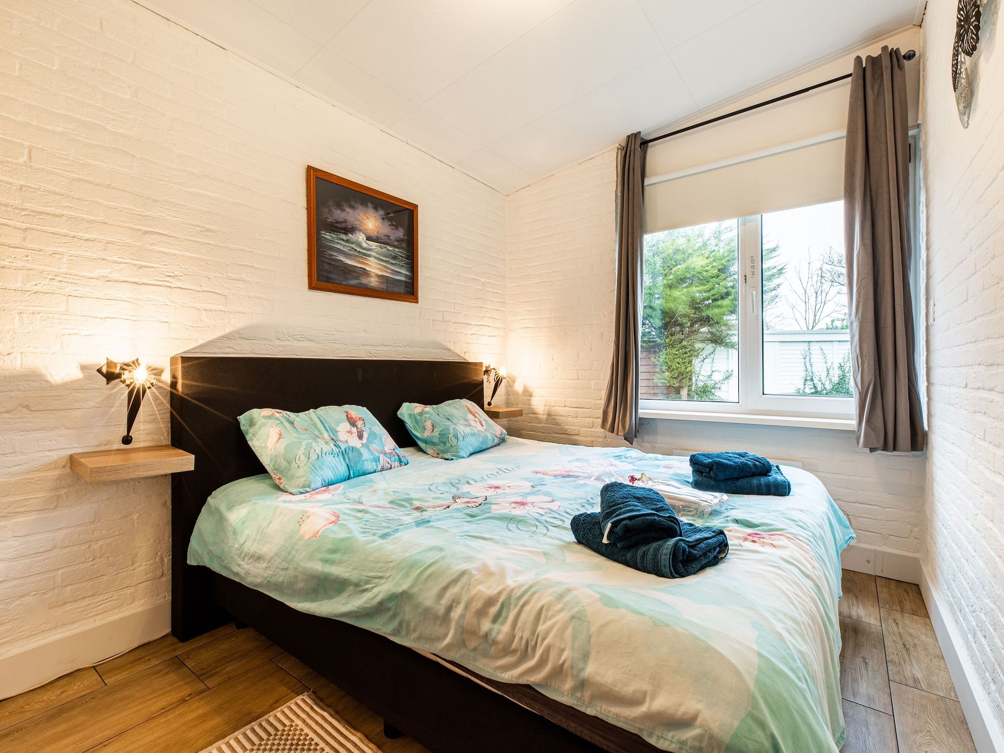 Een slaapkamer van De Tulp in Noordwijkerhout