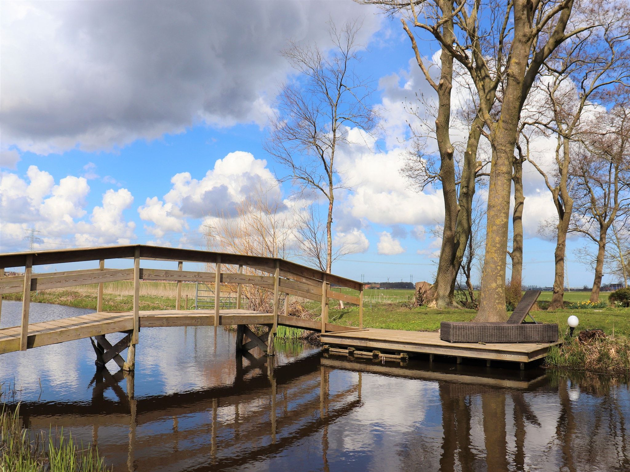 De tuin van B&B boerderij GRUTSK in Suwald