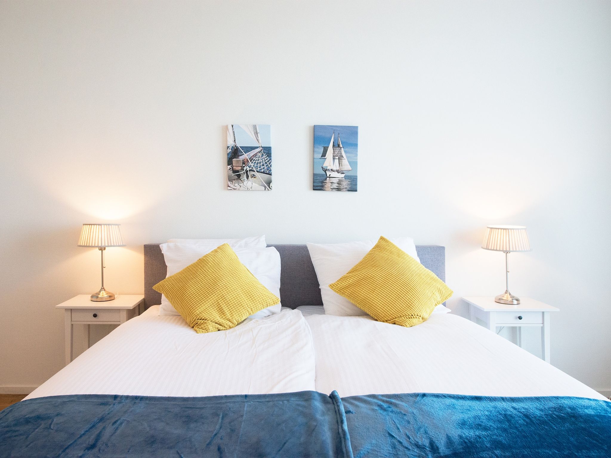 Een slaapkamer van Scheveningen Harbour 54 in Den Haag