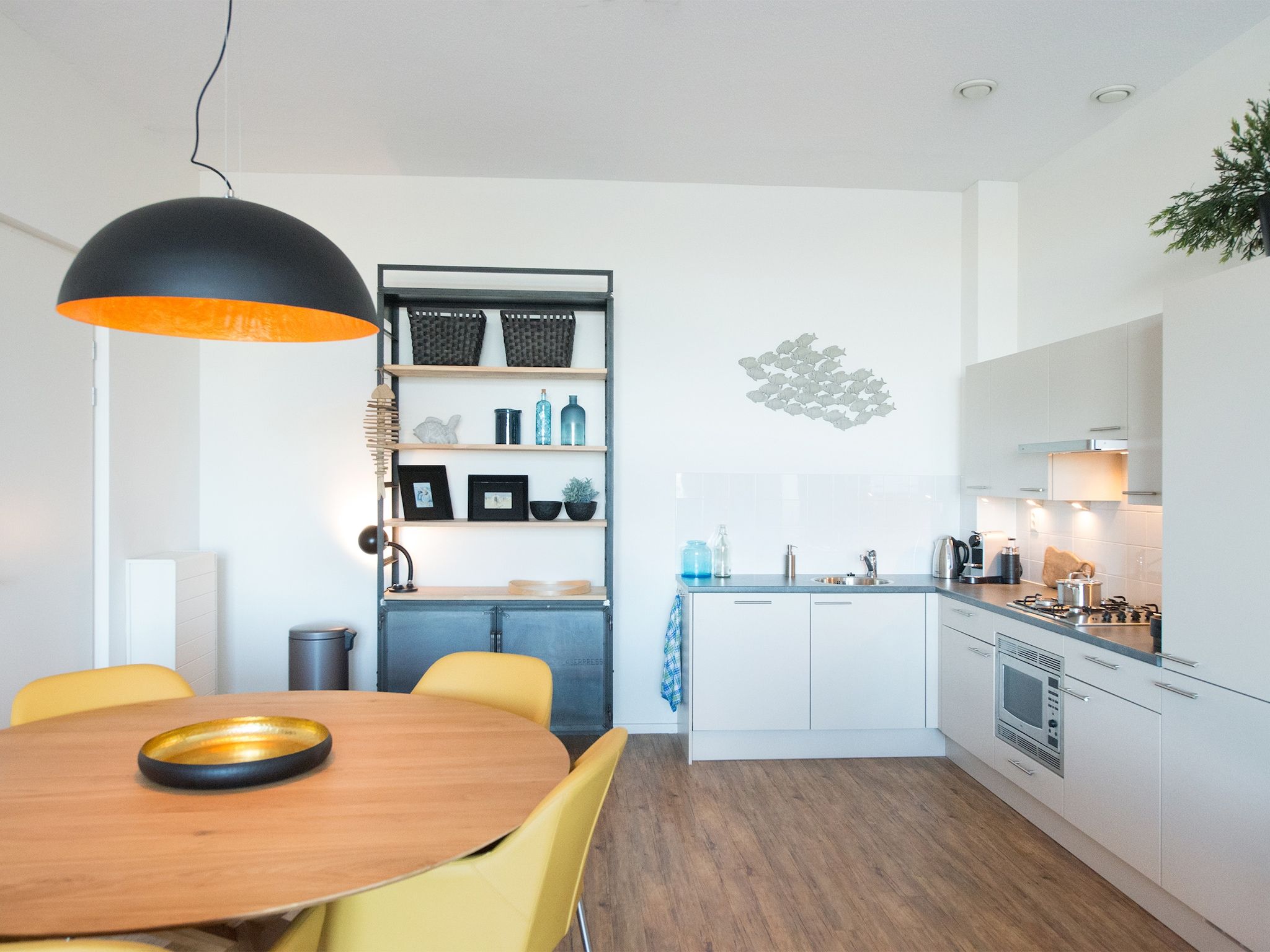 De keuken van Scheveningen Harbour 56D in Den Haag