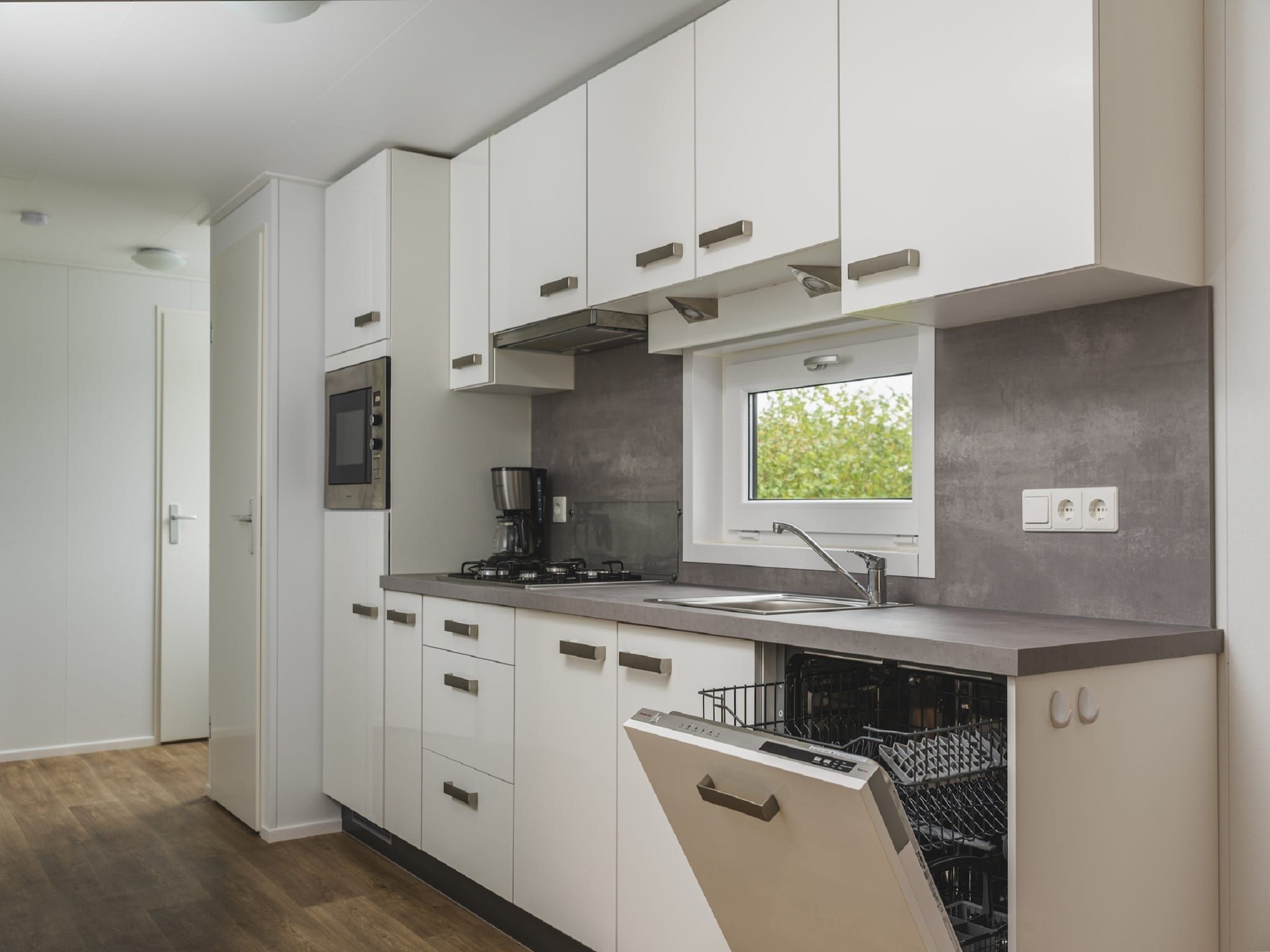 De keuken van Vakantiepark Mölke 30 in Zuna