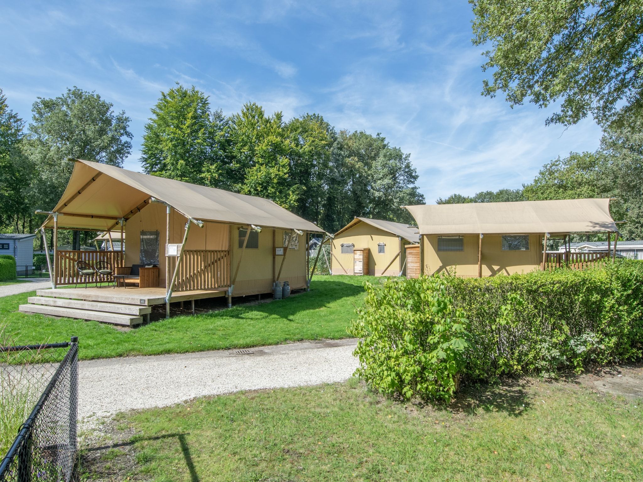 De buitenkant van Vakantiepark Klein Vink 19 in Arcen