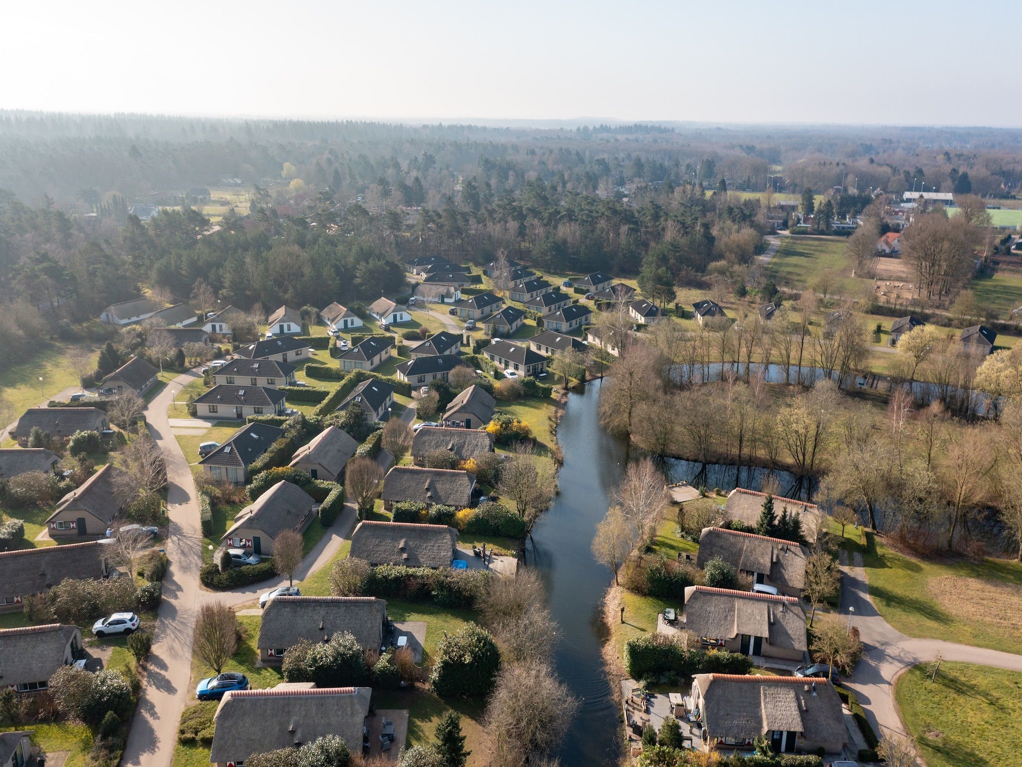 De buitenkant van De Veluwse Hoevegaerde 2 in Putten