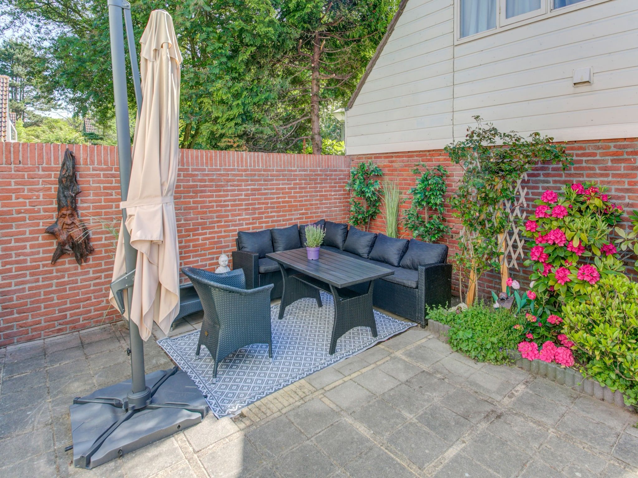 De tuin van Casa Mare in Noordwijkerhout