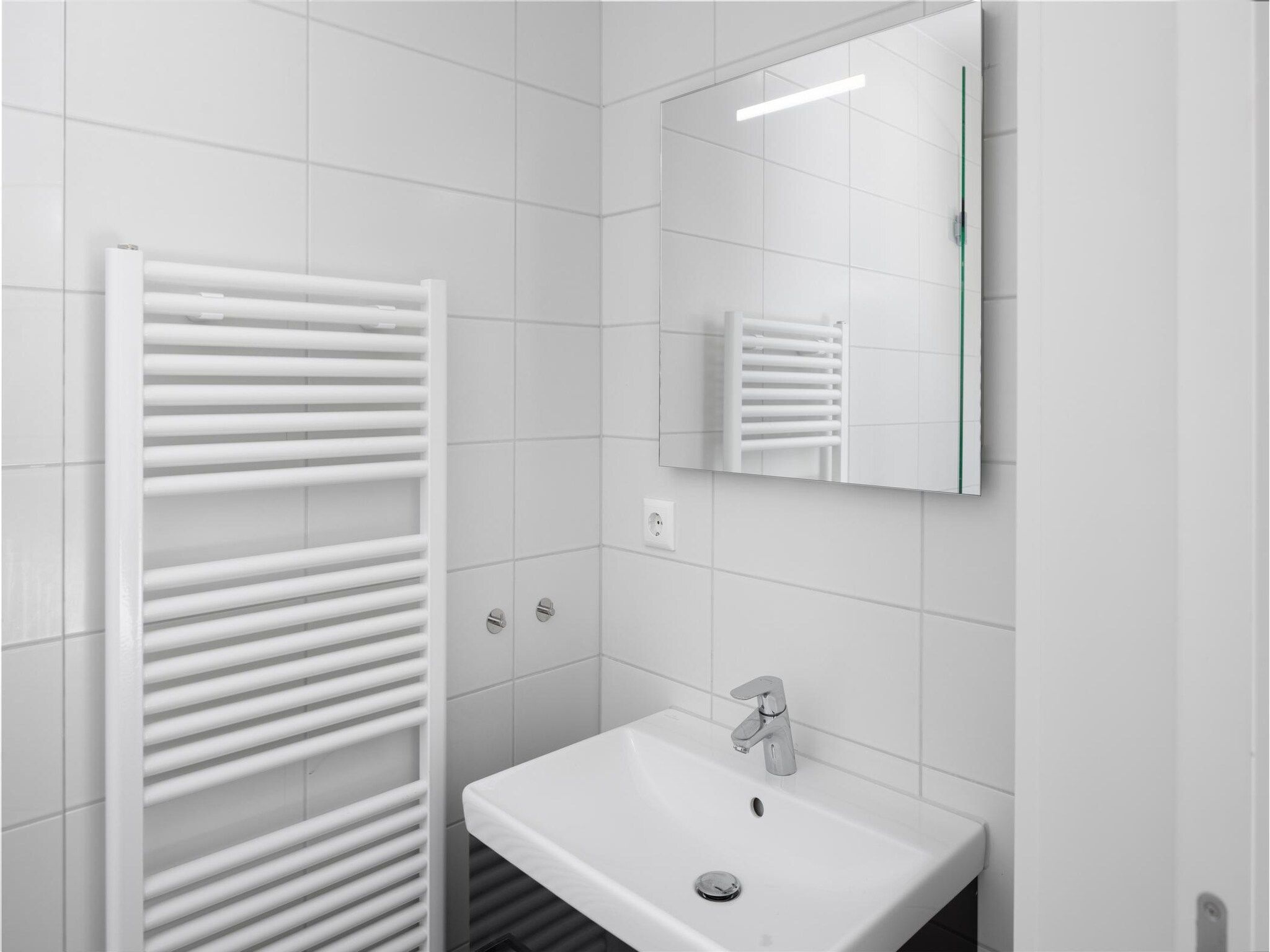 De badkamer van Park Veerse Kreek 8 in Wolphaartsdijk