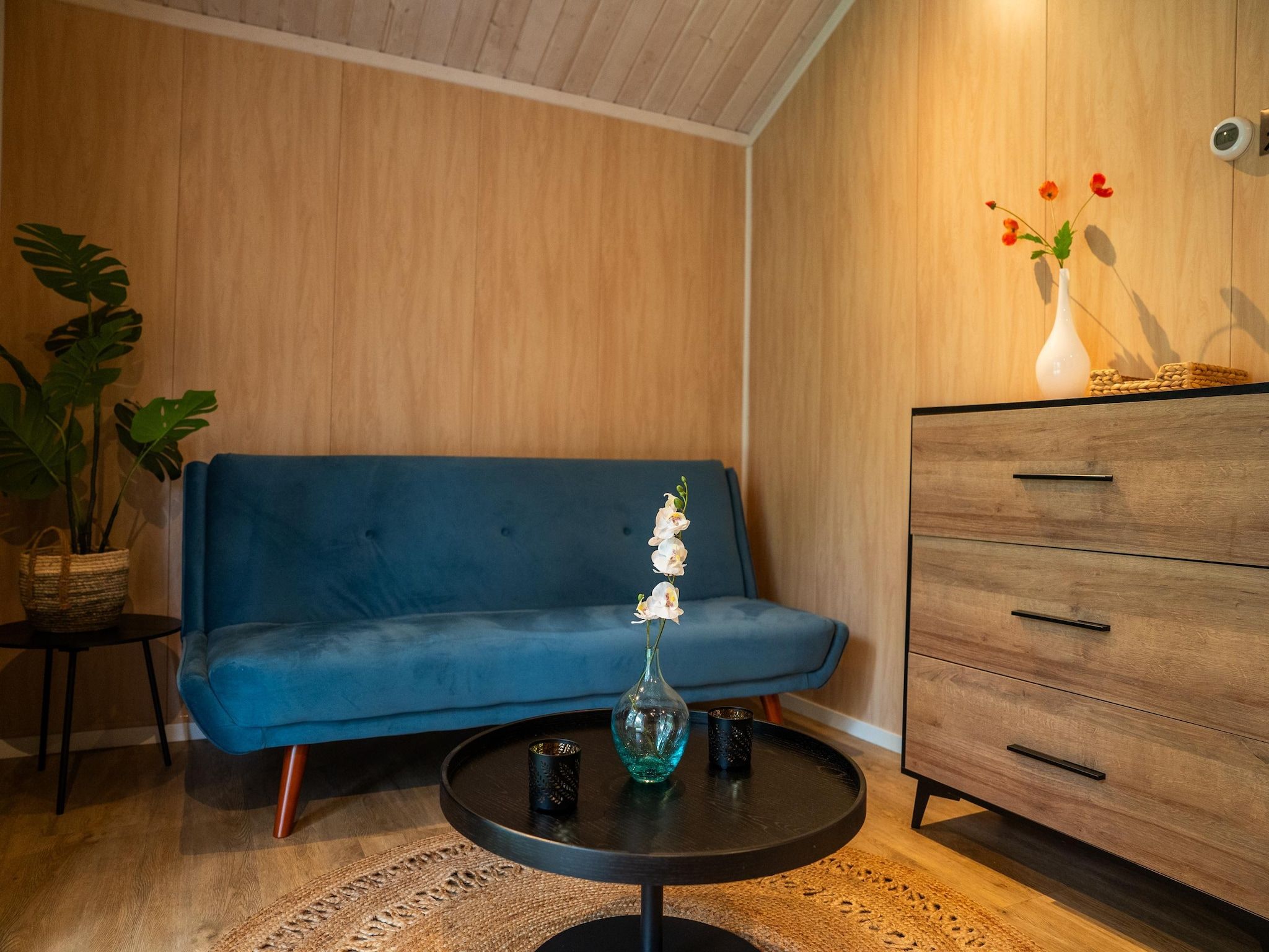 De woonkamer van Vakantiepark Latour 1 in Oirschot
