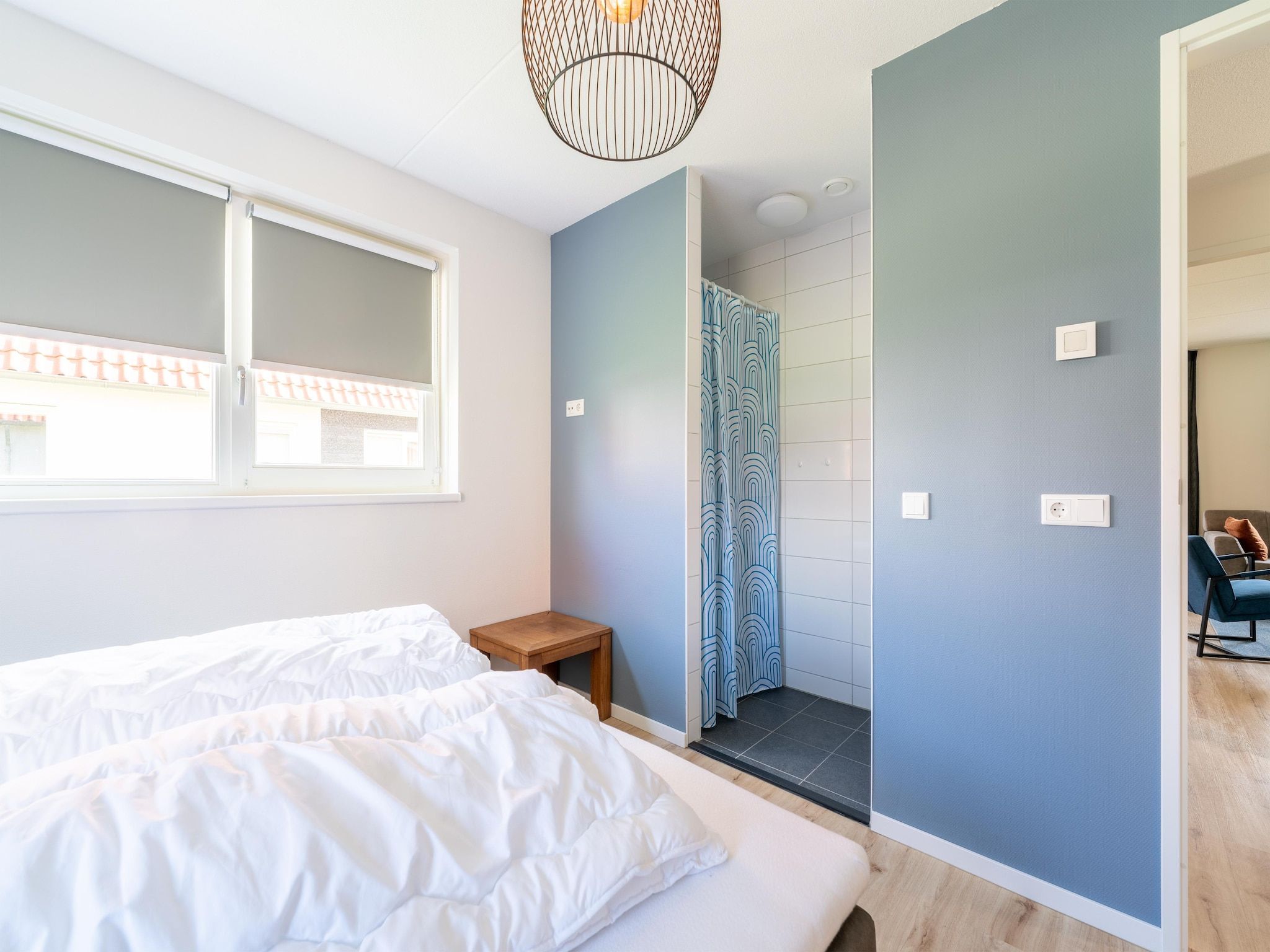 Een slaapkamer van De Kievit Huis Nr 36 in Scherpenisse