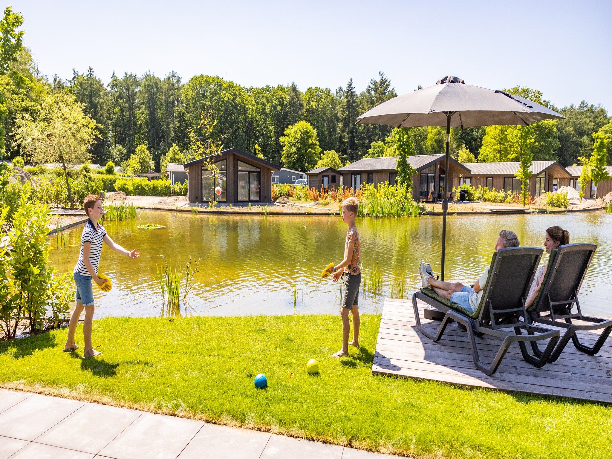 Parkfaciliteiten bij Vakantiepark Molenvelden 1 in Veldhoven