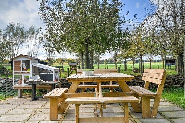 Tuin - Sfeervol vakantiehuis in Overberg met privétuin in Overberg (5)