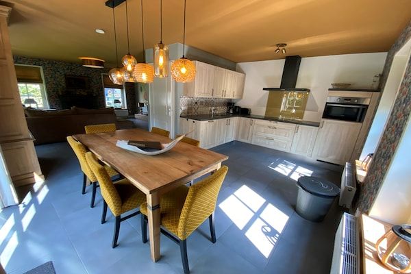 Keuken - Villa in Nederland met Hot Tub en Tuin in Hippolytushoef (5)