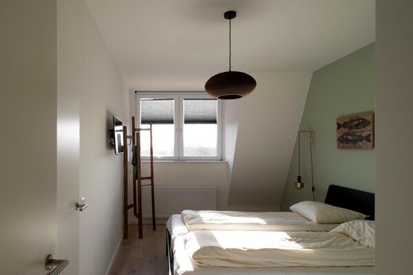 Slaapkamer - Penthouse in Cadzand-Bad bij het Strand in Cadzand-Bad (4)