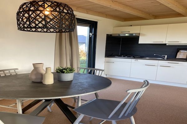 Keuken - Chalet in Friesland bij Alde Feanen Park in De Veenhoop (3)