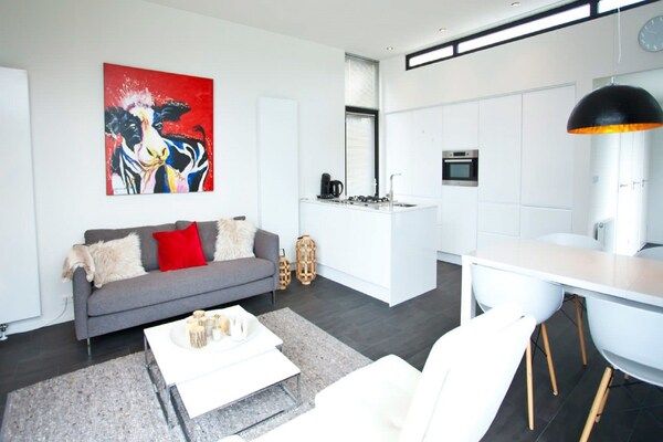 Woonkamer - Vakantiehuis in Breskens met tuin in Breskens (2)