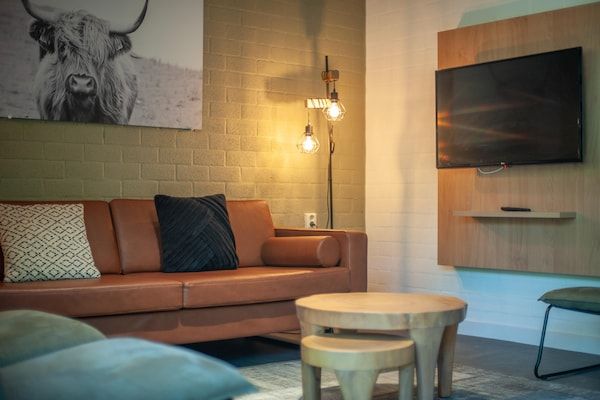 Woonkamer - Vakantiehuis bij Breda & De Biesbosch in Oosterhout (2)