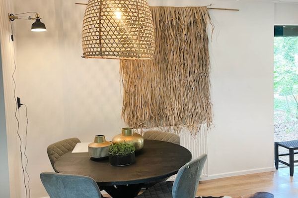 Woonkamer - Vakantiehuis in Rheezerveen met Sauna in Rheezerveen (2)