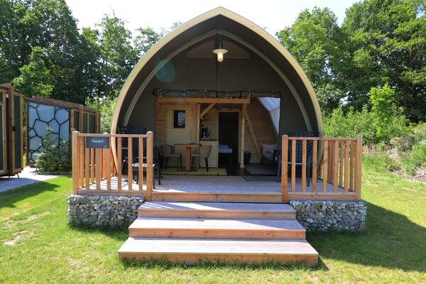 Buitenkant - Prachtige tentlodge in Dalerveen in Dalerveen (1)