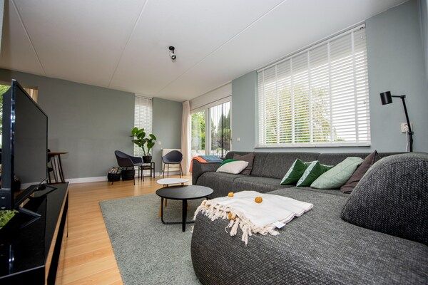 Woonkamer - Vakantie-uitje met een privé-aanlegsteiger in Terherne (1)