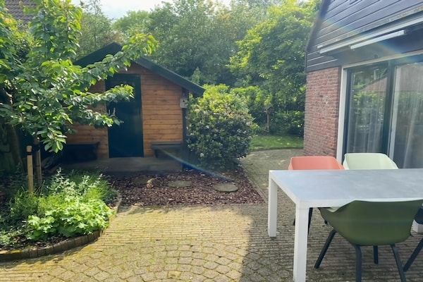 Terras - Familiehuis nabij meer, strand en duinen in Noordwijkerhout (4)