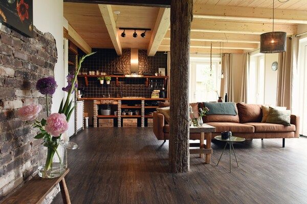 Woonkamer - Vossehoeck 3 met uitzicht op natuurgebied in Callantsoog (2)