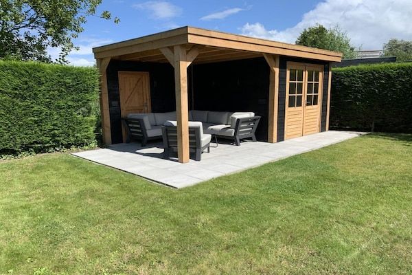 Tuin - Rustige kustbungalow in Breskens (5)