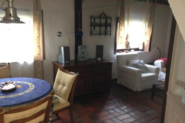 Woonkamer - Dijkhuis bij Breskens met tuin aan beek in Hoofdplaat (5)