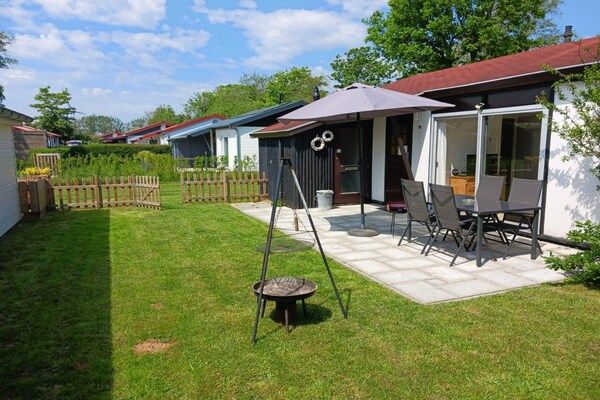 Tuin - Comfortabele vakantiebungalow voor 4 personen in Sint Maartenszee (4)