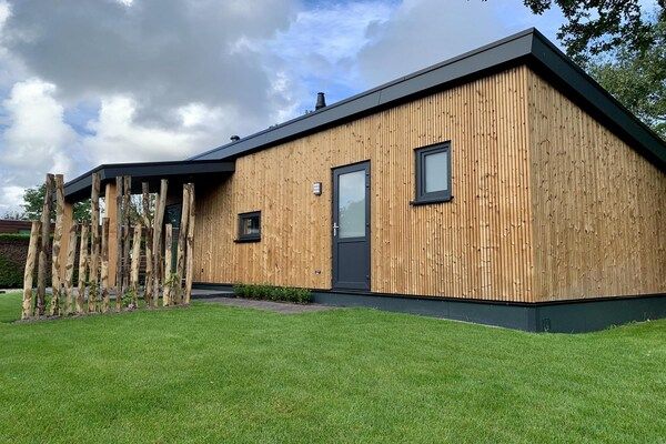 Buitenkant - Aangenaam chalet met veranda in Sint Maartenszee (1)